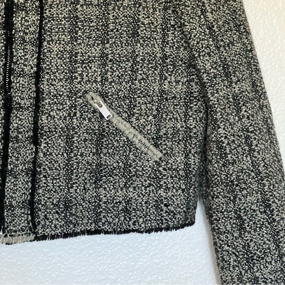 ISABEL MARANT ETOILE Laura Wool Blend Tweed Zip Jacket SZ XL - Picture 9 of 11